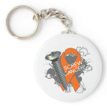 Screw Cancer - Grunge Leukemia Keychains