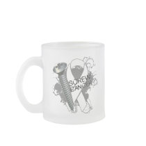 Screw Cancer - Grunge Lung Cancer Coffee Mugs