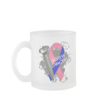 Screw Cancer - Grunge Male Breast Cancer Coffee Mug