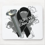 Screw Cancer - Grunge Melanoma Mousepads