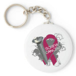 Screw Cancer - Grunge Multiple Myeloma Keychain