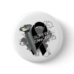 Screw Cancer - Grunge Skin Cancer Pinback Button