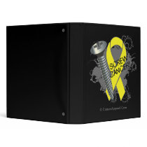 Screw Cancer - Grunge - Testicular Cancer Binder
