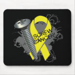 Screw Cancer - Grunge - Testicular Cancer Mouse Pad