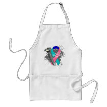 Screw Cancer - Grunge Thyroid Cancer Apron