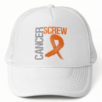 Screw Cancer - Leukemia hats by cancerapparel Screw Cancer - Leukemia hats
