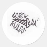 screw da' rules sticker