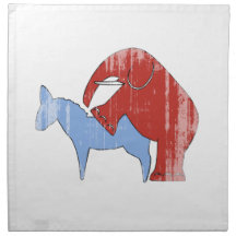 SCREW DEMOCRATS Faded.png Printed Napkin