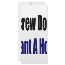 Screw Dogs I Want A Horse Rack Card Design