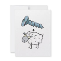 screw ewe personalized invite