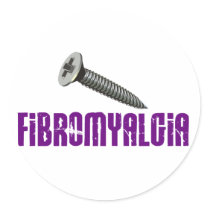 SCREW Fibromyalgia 1 stickers by awarenessgifts SCREW Fibromyalgia 1 stickers