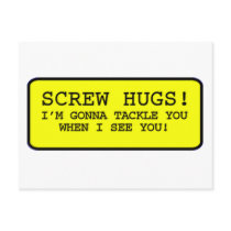 Screw Hugs Postcards