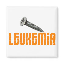 SCREW Leukemia 1 Refrigerator Magnets