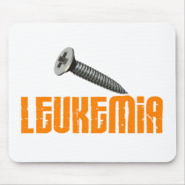 SCREW Leukemia 1 mousepads by awarenessgifts SCREW Leukemia 1 mousepads