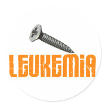SCREW Leukemia 1 Sticker