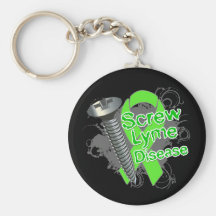 Screw Lyme Disease Keychains