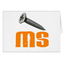 Screw MS 1 Multiple Sclerosis Greeting Cards