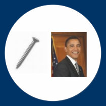 parafuso, obama adesivos