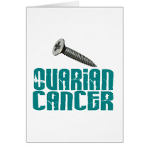 SCREW Ovarian Cancer 1 Greeting Card