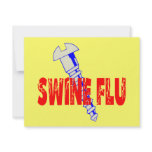 Screw Swine Flu Personalized Invitation