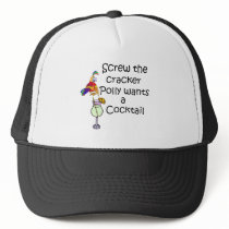 Screw the cracker Polly wants a cocktail colorful Mesh Hat