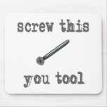 Screw Tool Mouse Pads