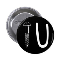 Screw U round button