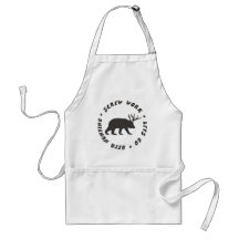 screw work beer hunting aprons