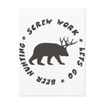 screw work beer hunting postcards by 9fingersmoore screw work beer hunting postcards