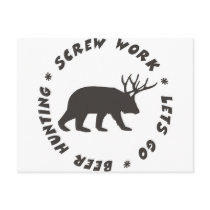 screw work beer hunting postcards by 9fingersmoore screw work beer hunting postcards