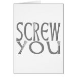 Screw You cards