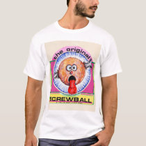 screwball with black frame t-shirts