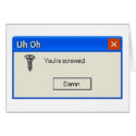 Screwed Card