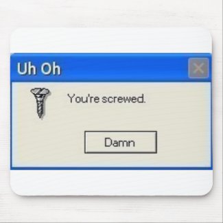 screwed mousepad