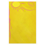 scribble cartoon sun customized stationery