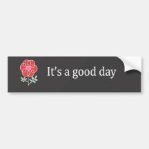 Scribble Flower Bumper Stickers
