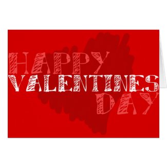 Scribble Heart Valentine's Day Card