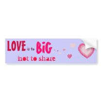 Scribble Hearts bumper stickers by Robbirt Scribble Hearts bumper stickers