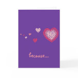 Scribble Hearts Greeting Cards