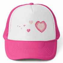 Scribble Hearts hats by Robbirt Scribble Hearts hats