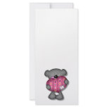 scribble hearts love bear rack cards
