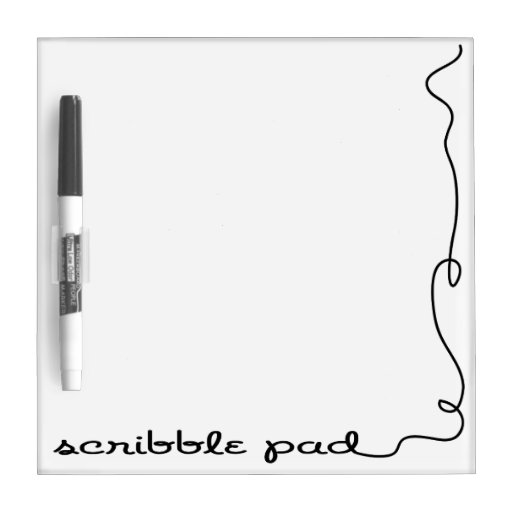Scribble Pad Dry-Erase Whiteboard | Zazzle