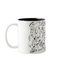 Scribble Puppy Mug by sophiegreendesign Scribble Puppy Mug