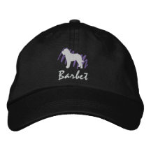 Scribbled Barbet Embroidered Baseball Caps