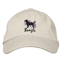 Scribbled Beagle Embroidered Hat