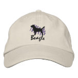Scribbled Beagle embroidered hats