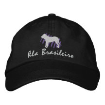 Scribbled Fila Brasileiro Embroidered Baseball Caps