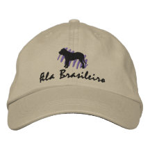 Scribbled Fila Brasileiro Embroidered Hats