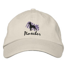 Scribbled German Pinscher Baseball Cap