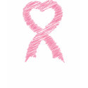 Scribbled Pink Ribbon Heart T-Shirt T-Shirt by pinkribbonshirts Scribbled Pink Ribbon Heart T-Shirt T-Shirt